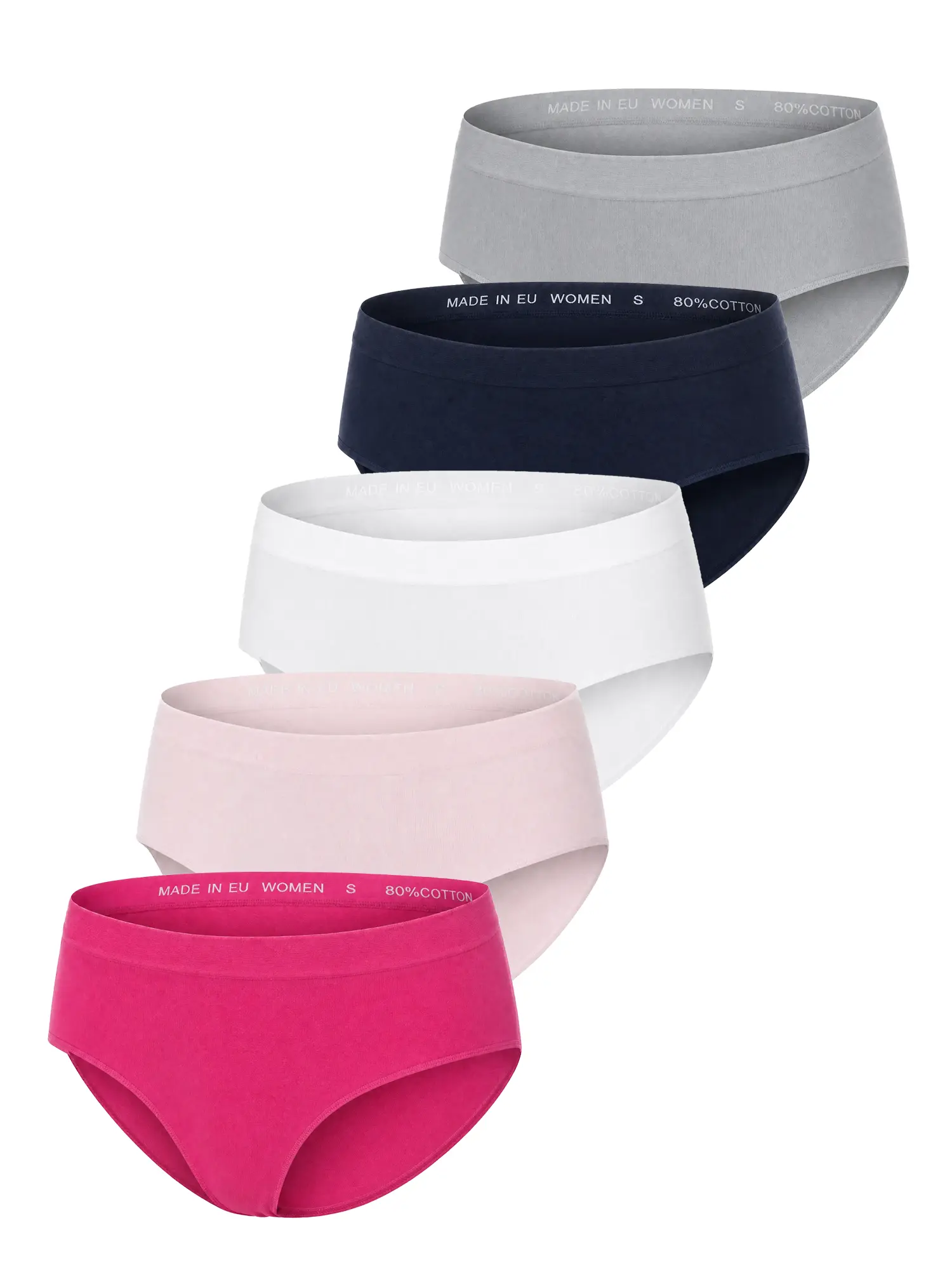 BRUBECK Comfort Cotton női pamut maxi bugyi 5 darabos csomag magas derékkal és rugalmas illeszkedéssel