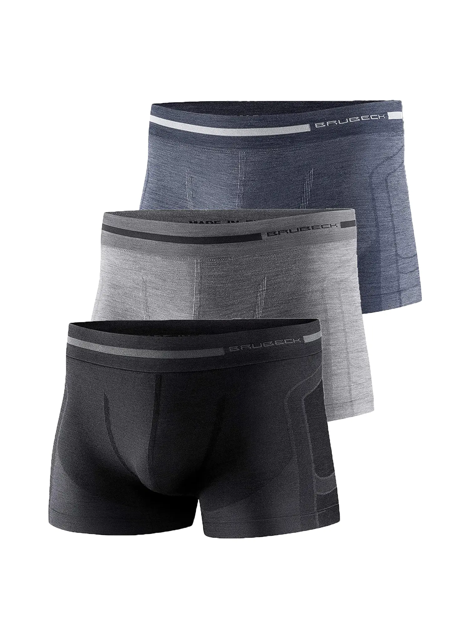 BRUBECK COMFORT WOOL férfi merinó gyapjú boxer puha, bőrbarát anyagból