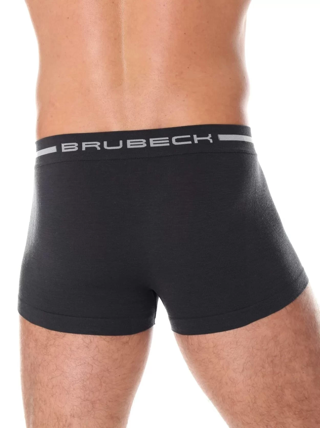 BRUBECK COMFORT WOOL Férfi merinó gyapjú boxer – Grafit 16