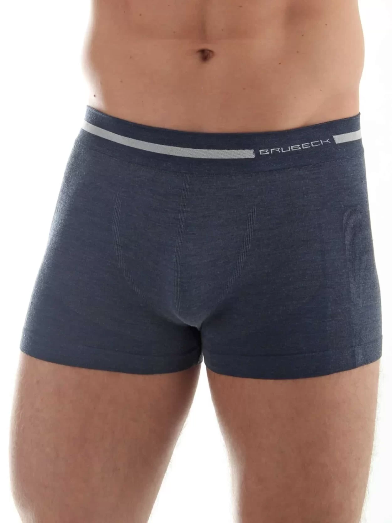 BRUBECK COMFORT WOOL Férfi merinó gyapjú boxer – Sötétkék 16