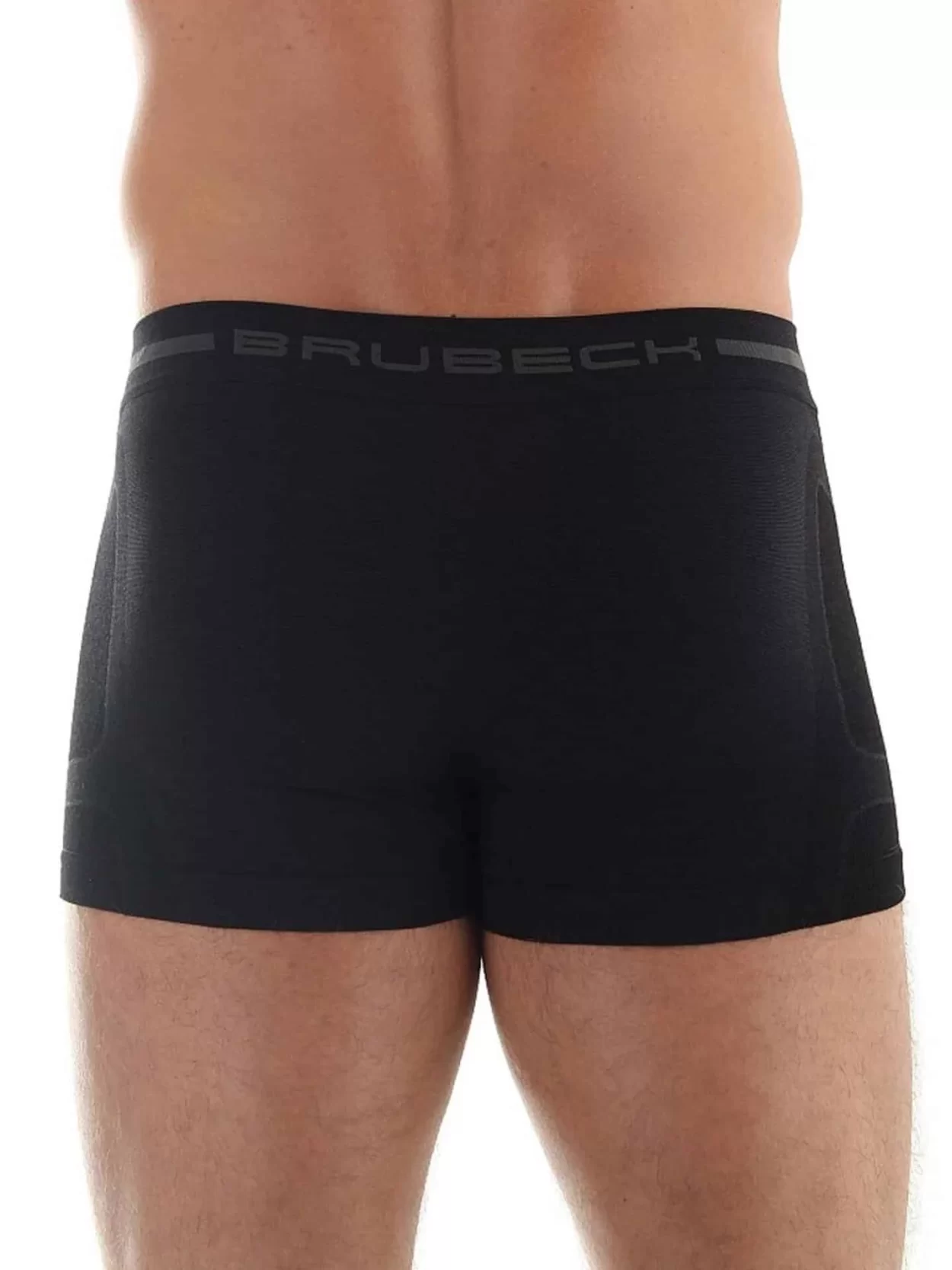 BRUBECK COMFORT WOOL Férfi merinó gyapjú boxer – Fekete 17