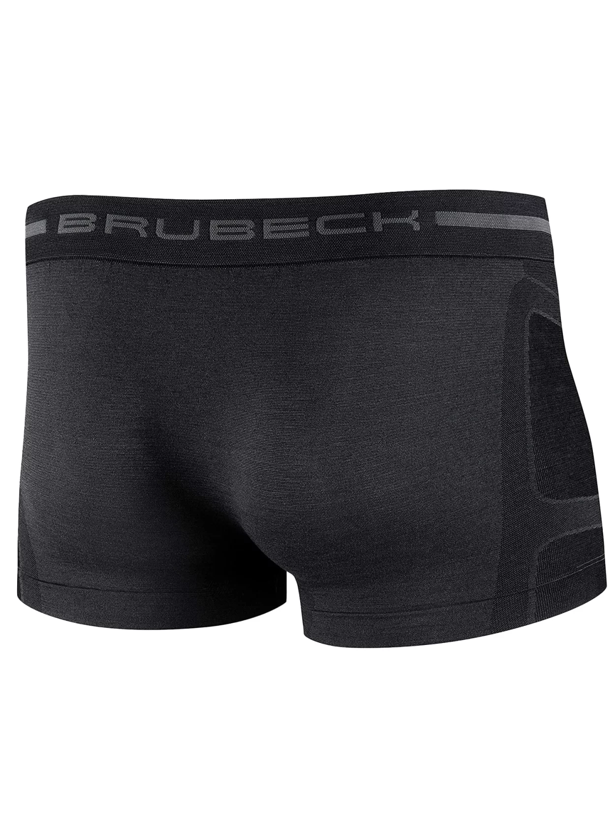 BRUBECK COMFORT WOOL Férfi merinó gyapjú boxer – Fekete 19