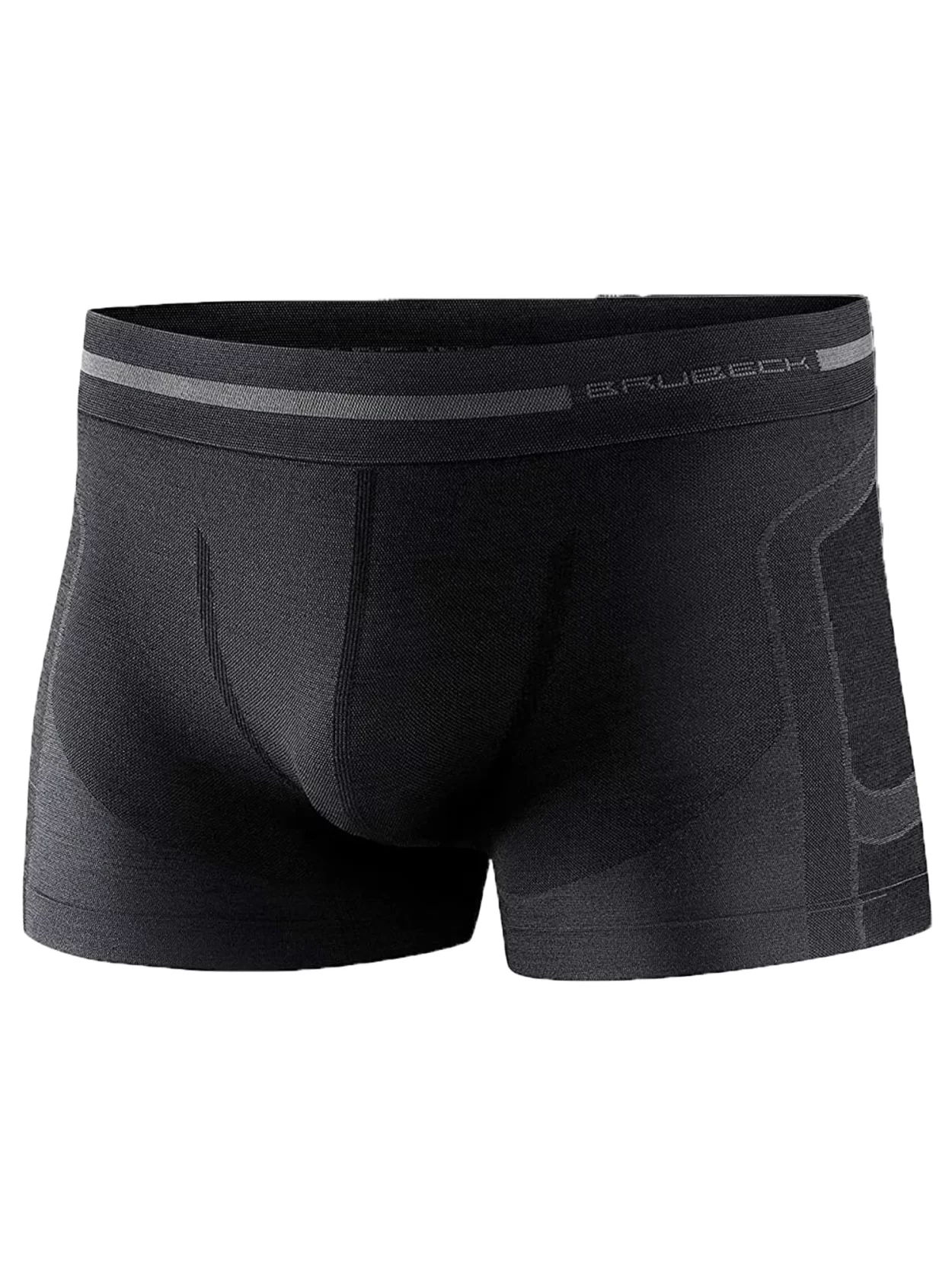 BRUBECK COMFORT WOOL Férfi merinó gyapjú boxer – Fekete 18