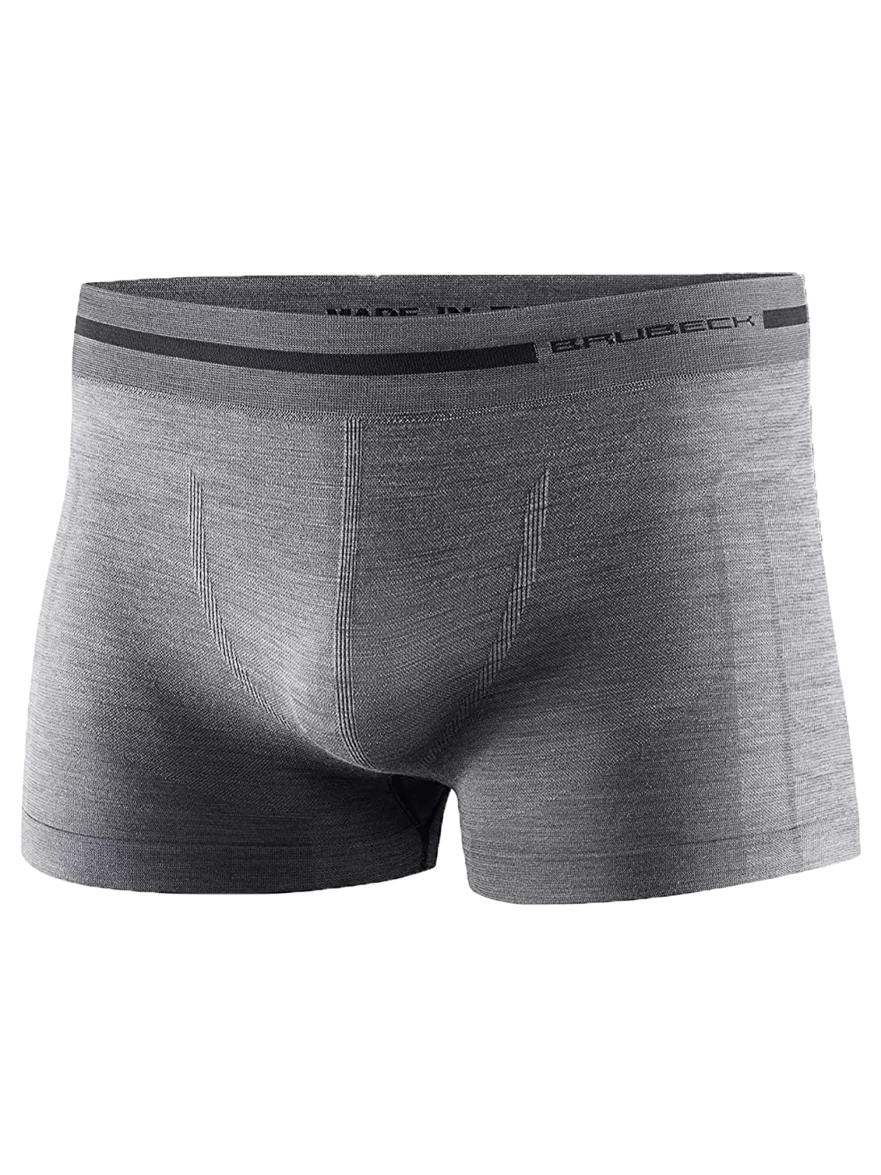 BRUBECK COMFORT WOOL Férfi merinó gyapjú boxer – Szürke 18