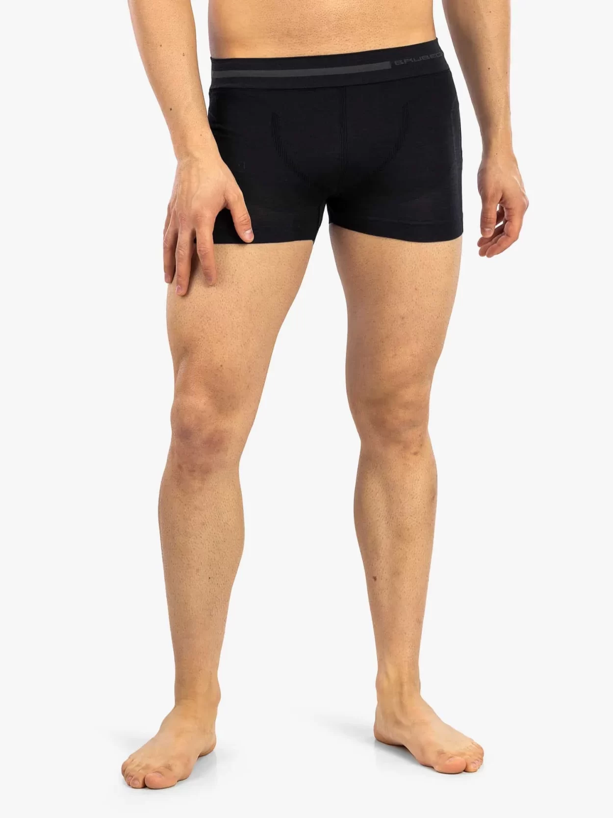 BRUBECK COMFORT WOOL Férfi merinó gyapjú boxer – Fekete 21