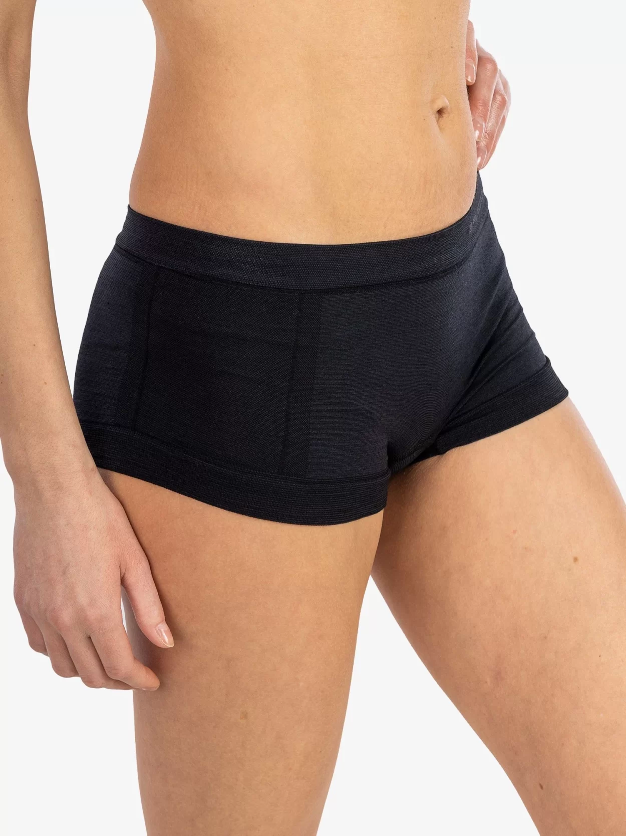 BRUBECK COMFORT WOOL Női merinó gyapjú boxer – Fekete 20