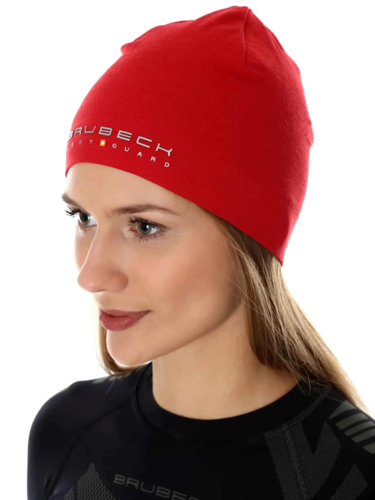 BRUBECK Uniszex Merinó gyapjú sportsapka – Piros 15