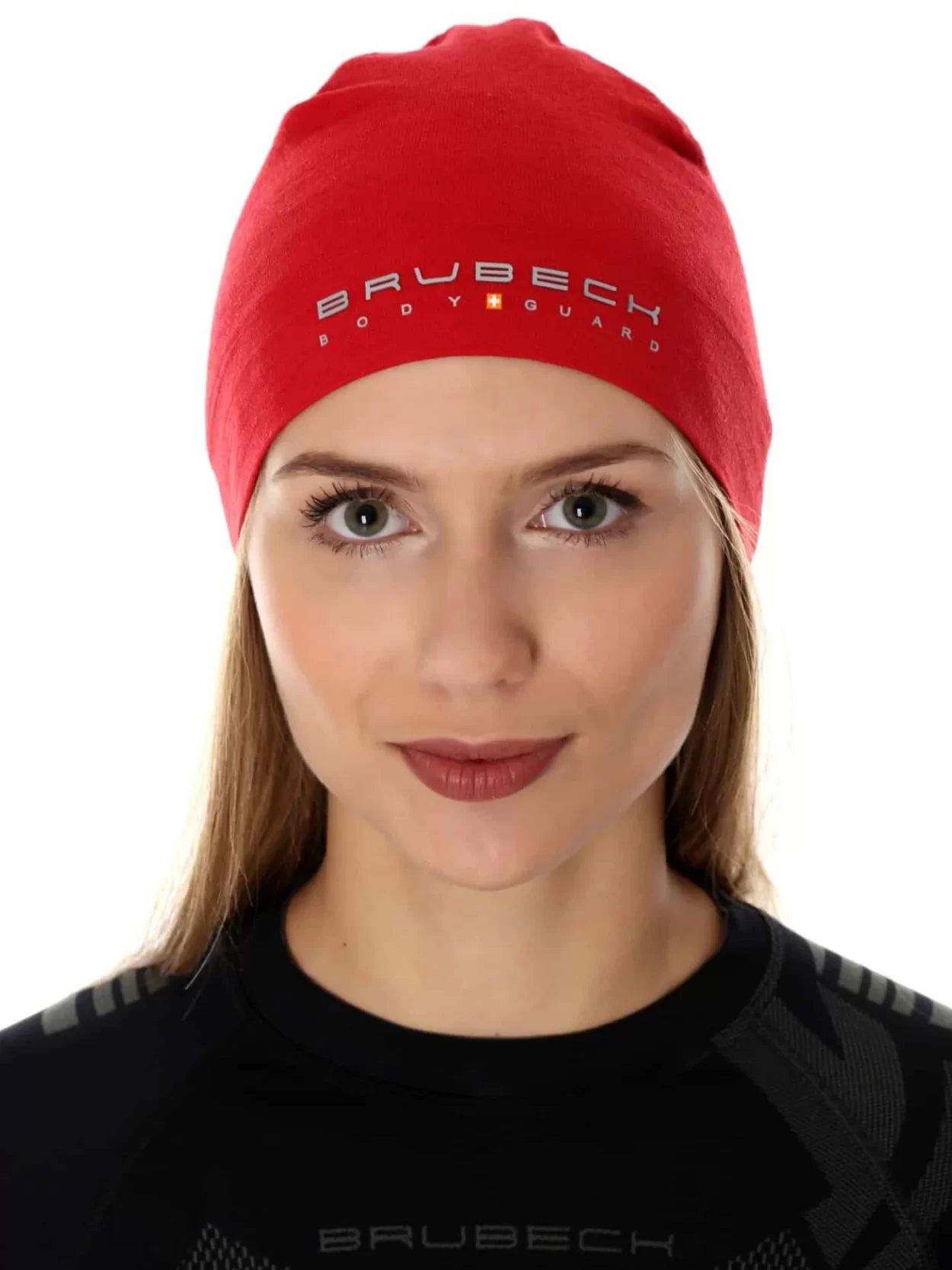 BRUBECK Uniszex Merinó gyapjú sportsapka – Piros 14