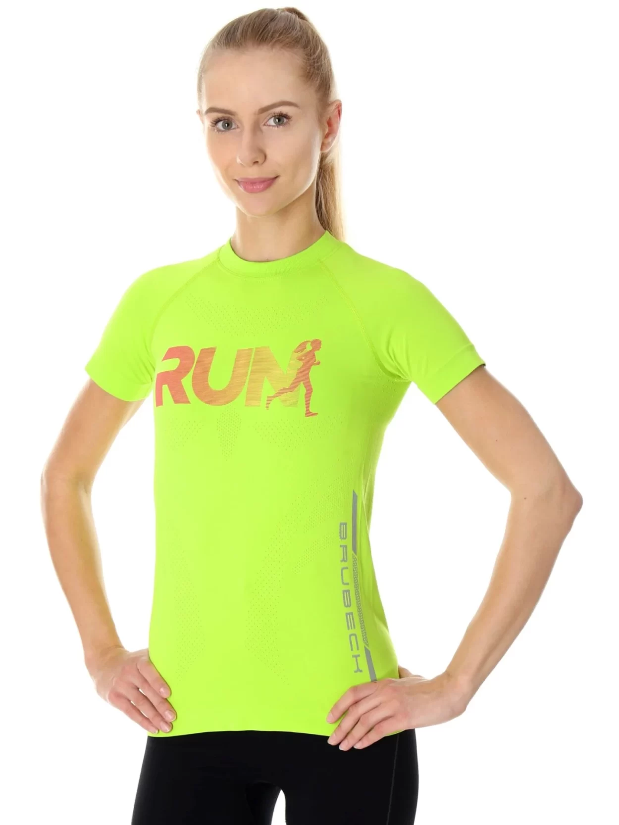 BRUBECK RUNNING AIR PRO női sportmez – Neonzöld 14