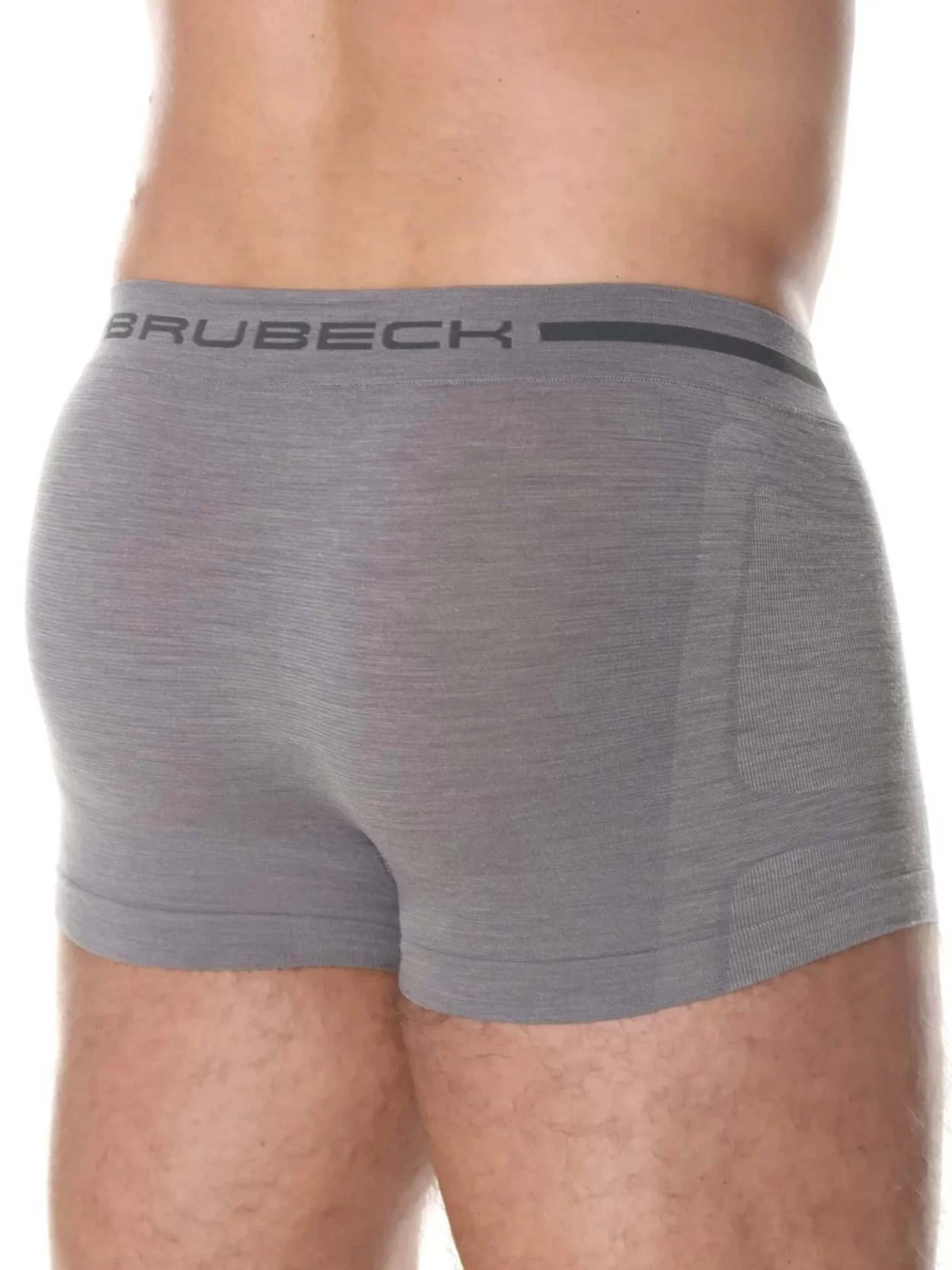 BRUBECK COMFORT WOOL Férfi merinó gyapjú boxer – Szürke 17