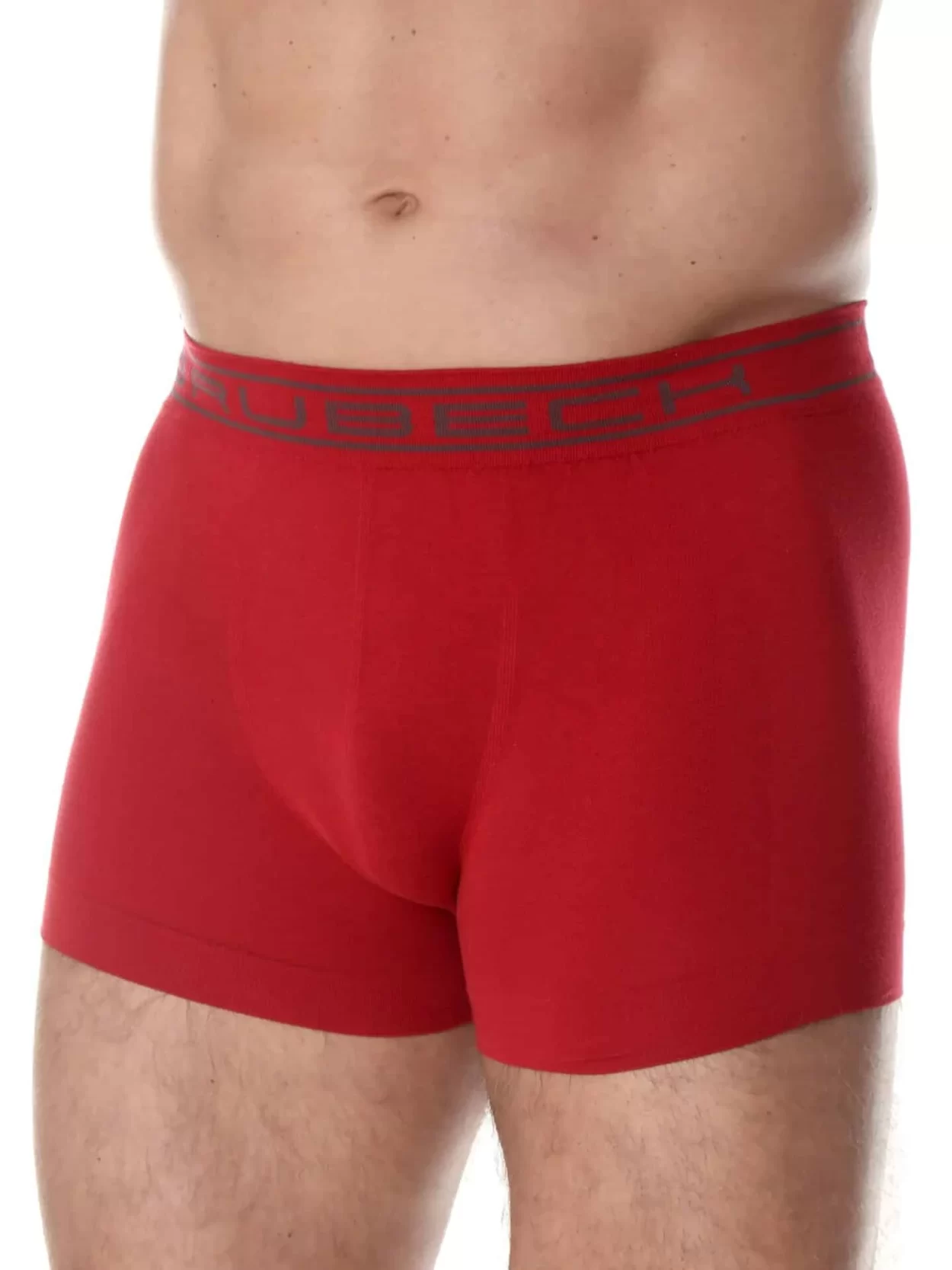 BRUBECK COMFORT COTTON Férfi boxer – Sötétpiros 16