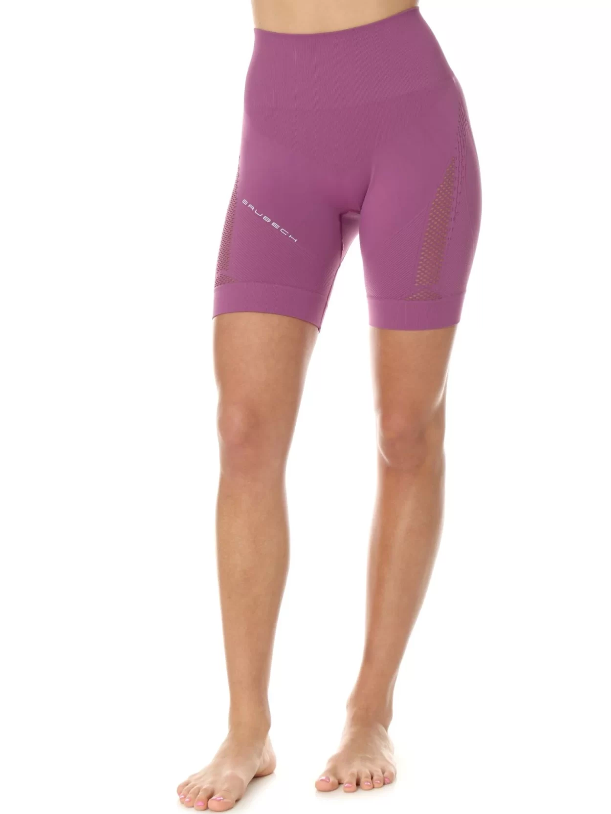 BRUBECK GYM Női rövid alakformáló fitnesz nadrág – Pink 14