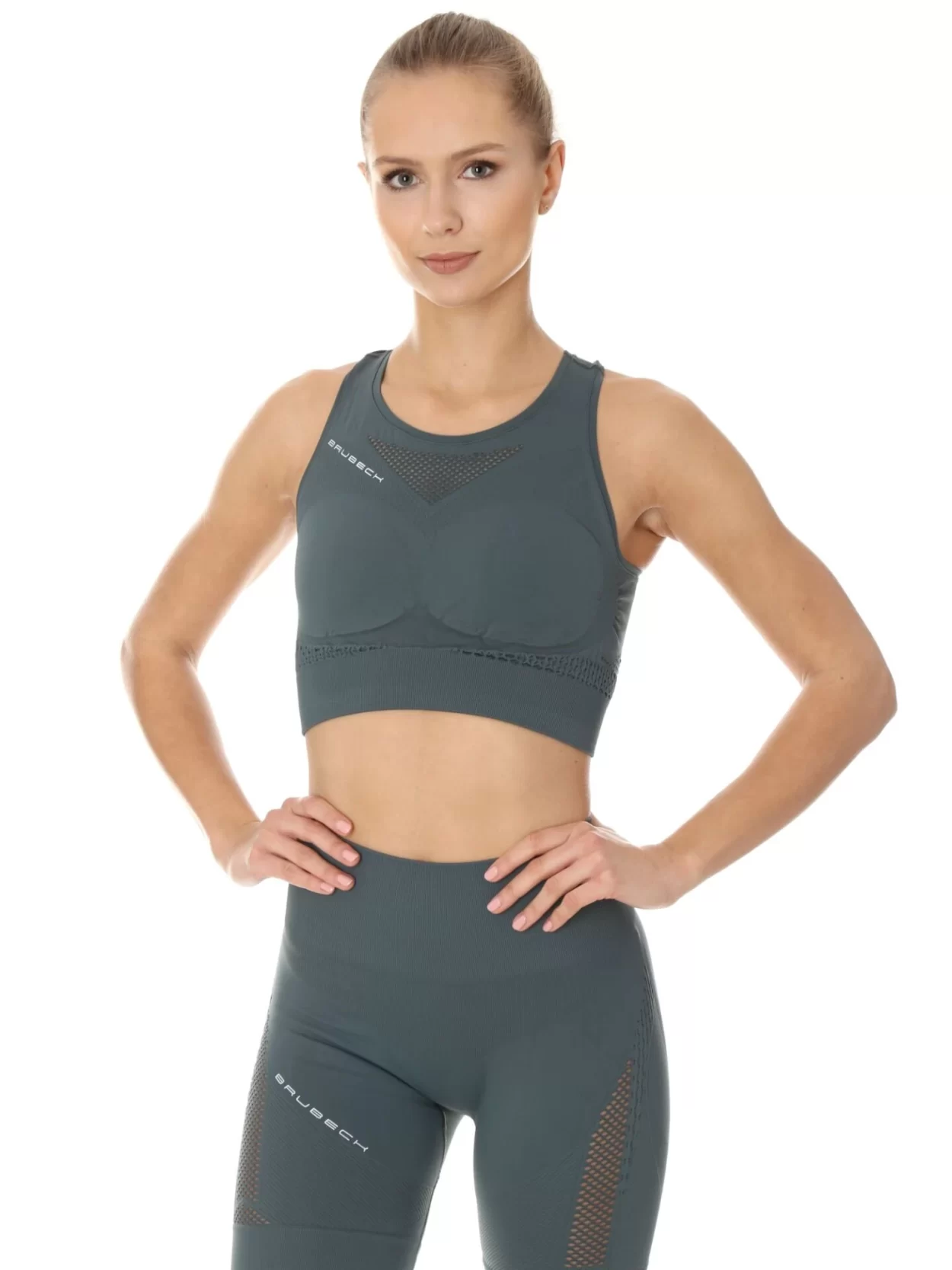 BRUBECK GYM Női croptop – Zöld 16