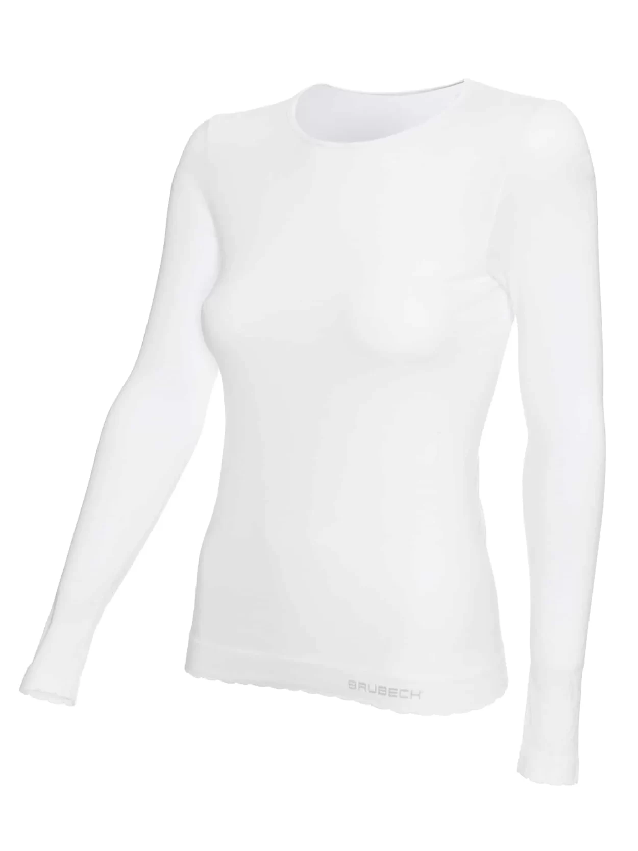 BRUBECK COMFORT COTTON Női hosszú ujjú póló – Fehér 18