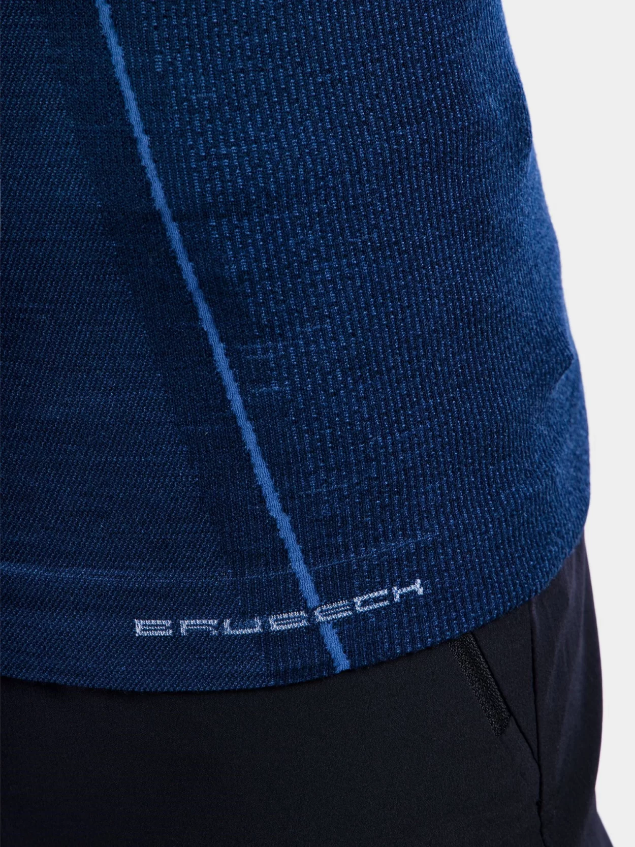 BRUBECK ACTIVE WOOL Férfi merinó gyapjú hosszú ujjú felső – Sötétkék 22