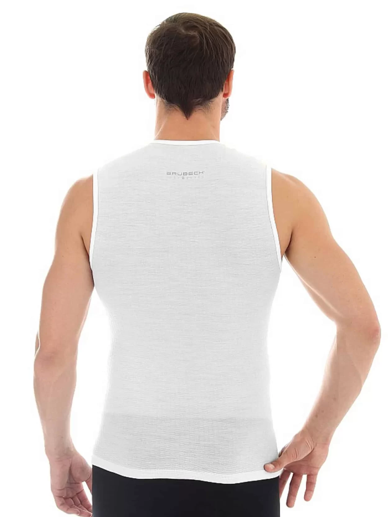 BRUBECK 3D TECH Base Layer Uniszex ujjatlan aláöltözet – Fehér 17