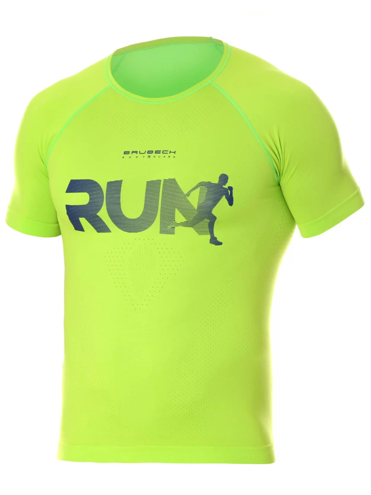 BRUBECK RUNNING AIR PRO férfi sportmez – Neonzöld 18