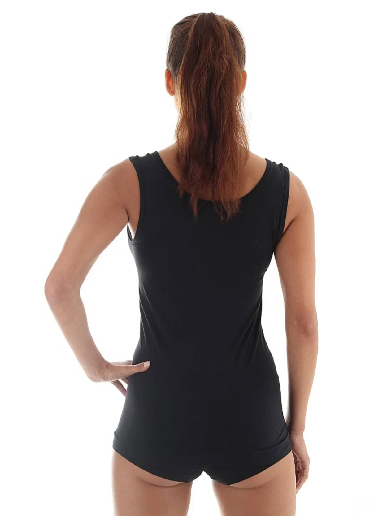 BRUBECK COMFORT WOOL Női gyapjú trikó – Fekete 17