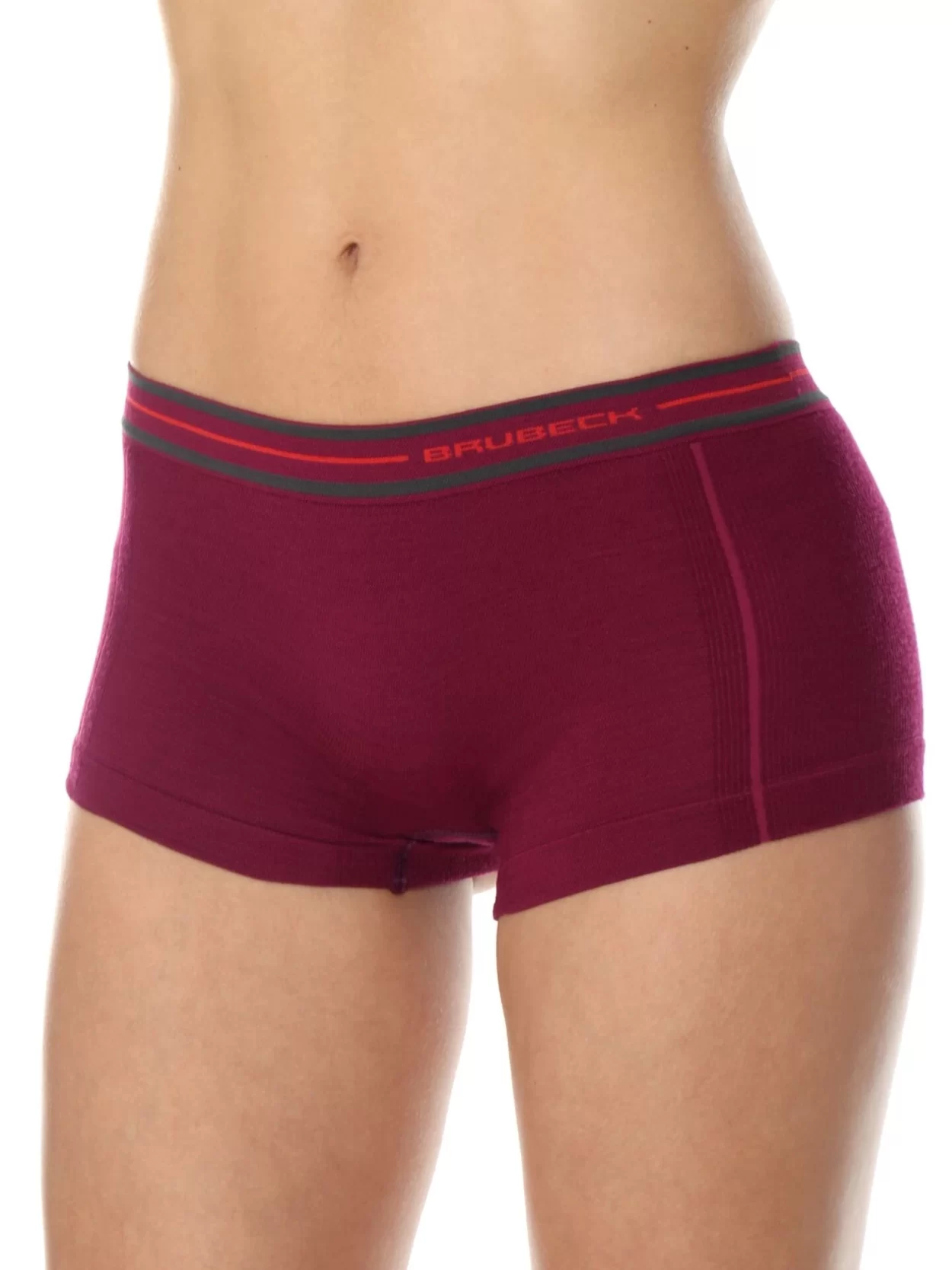 BRUBECK ACTIVE WOOL Női merinó gyapjú boxer – Szilva 15