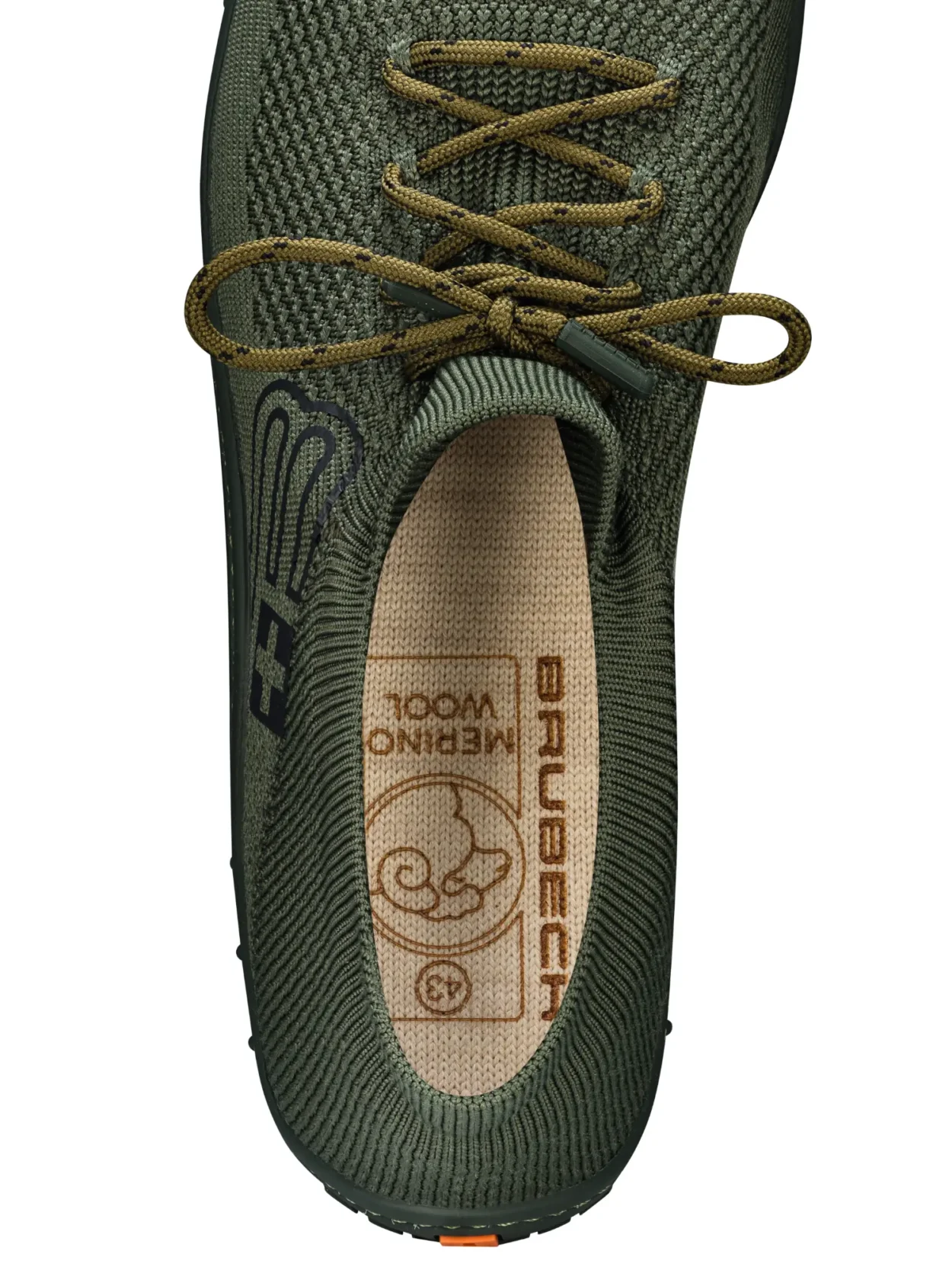 BAREFOOT 25' Férfi merinó gyapjú mezítlábas cipő - Khaki - Image 8