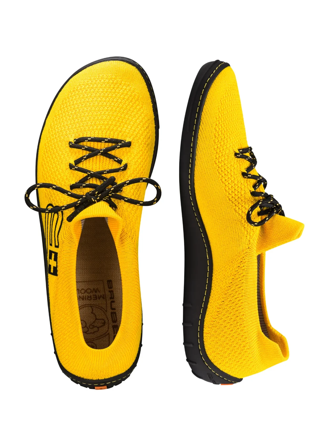 BAREFOOT 25' Férfi merinó gyapjú mezítlábas cipő - Sárga / Fekete - Image 5