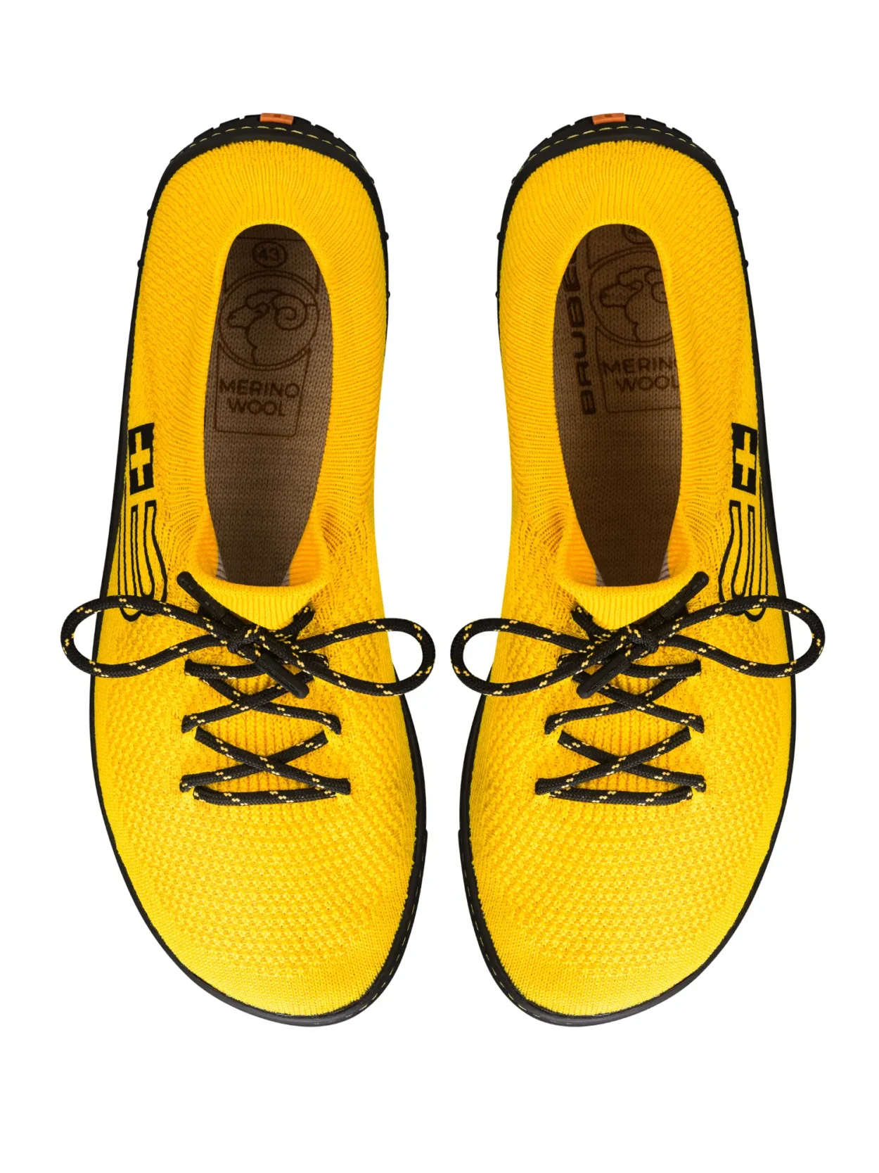 BAREFOOT 25' Férfi merinó gyapjú mezítlábas cipő - Sárga / Fekete - Image 6