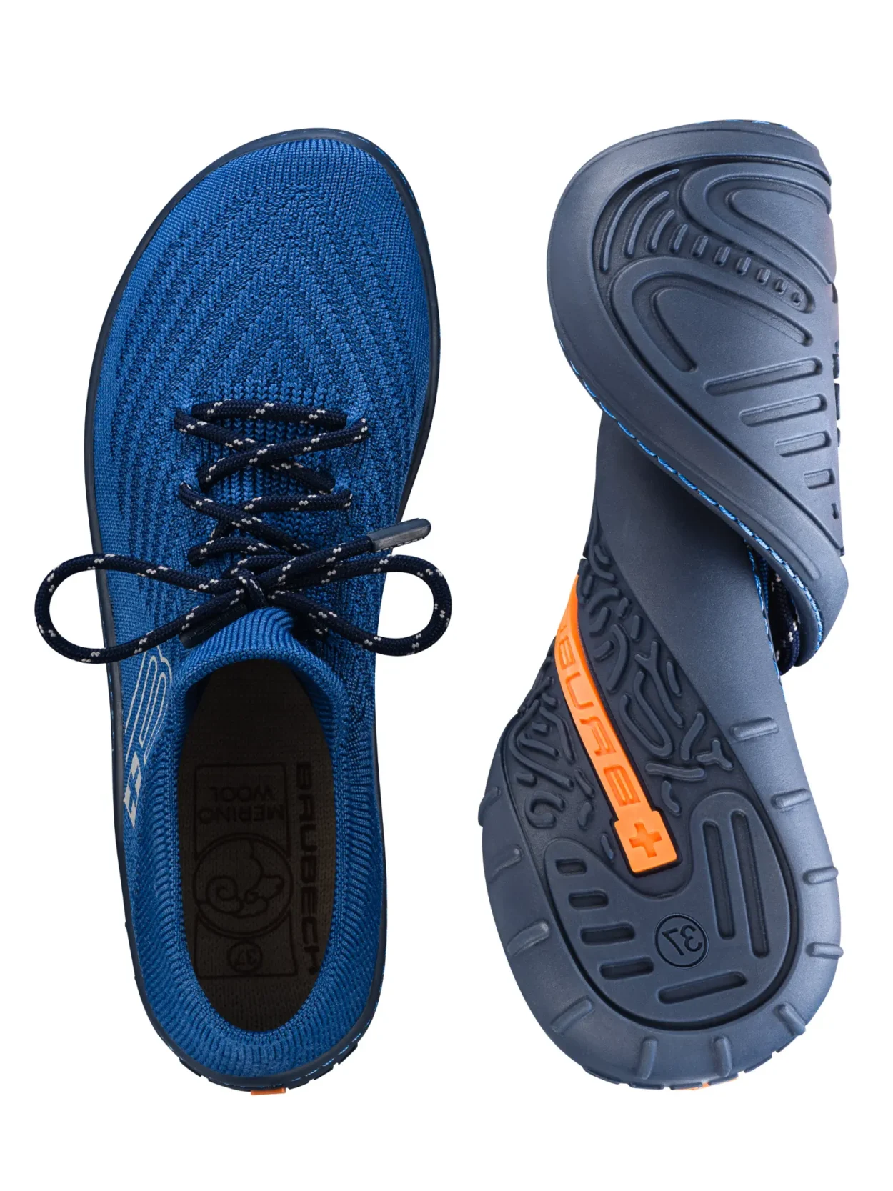 BAREFOOT 25' Női merinó gyapjú mezítlábas cipő - Kék / Sötétkék - Image 10