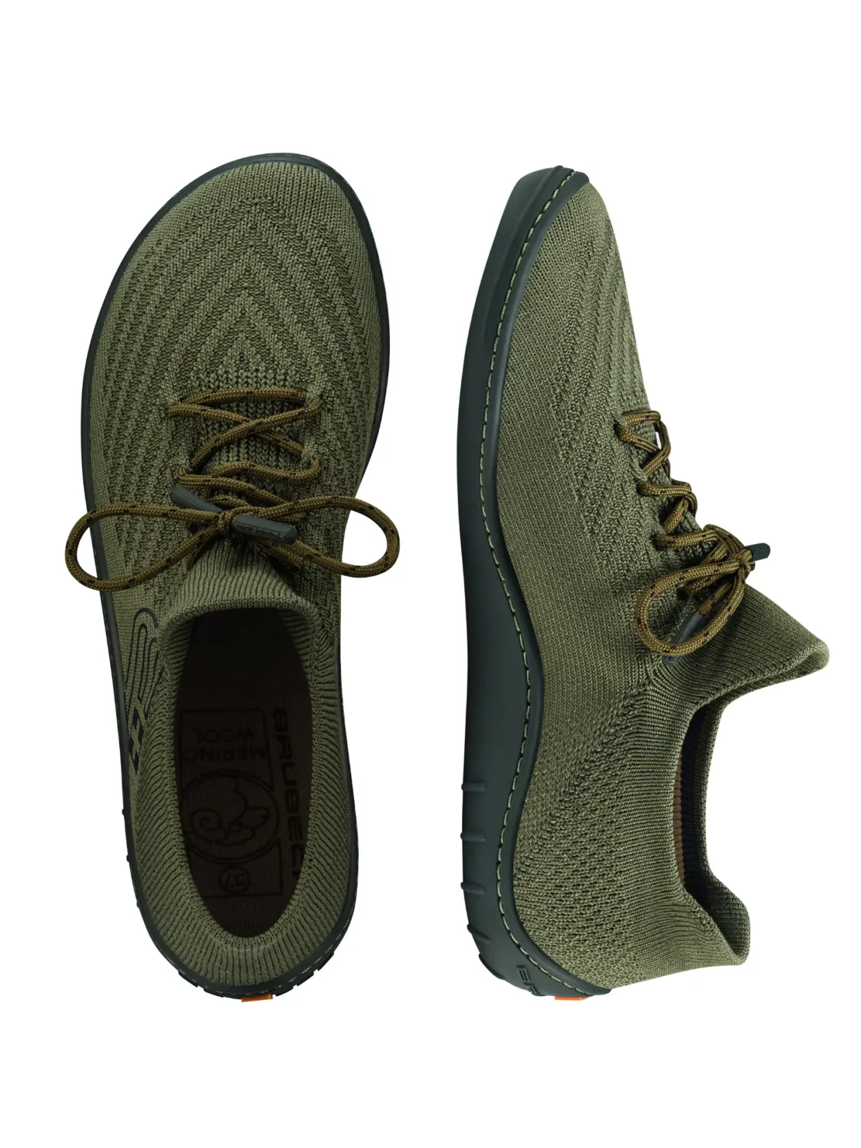 BAREFOOT 25' Női merinó gyapjú mezítlábas cipő - Khaki - Image 5