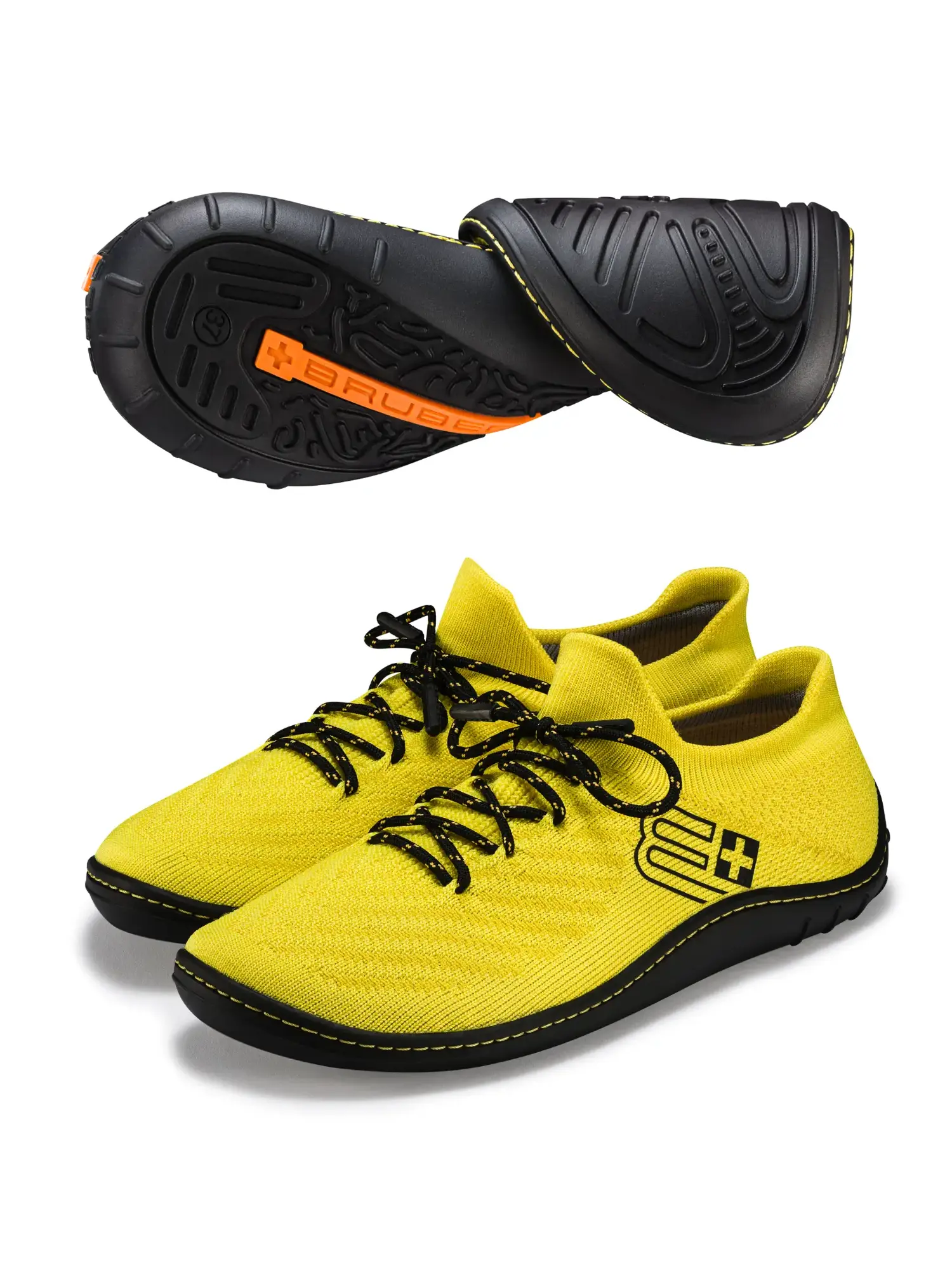 BAREFOOT 25' Női merinó gyapjú mezítlábas cipő - Sárga / Fekete
