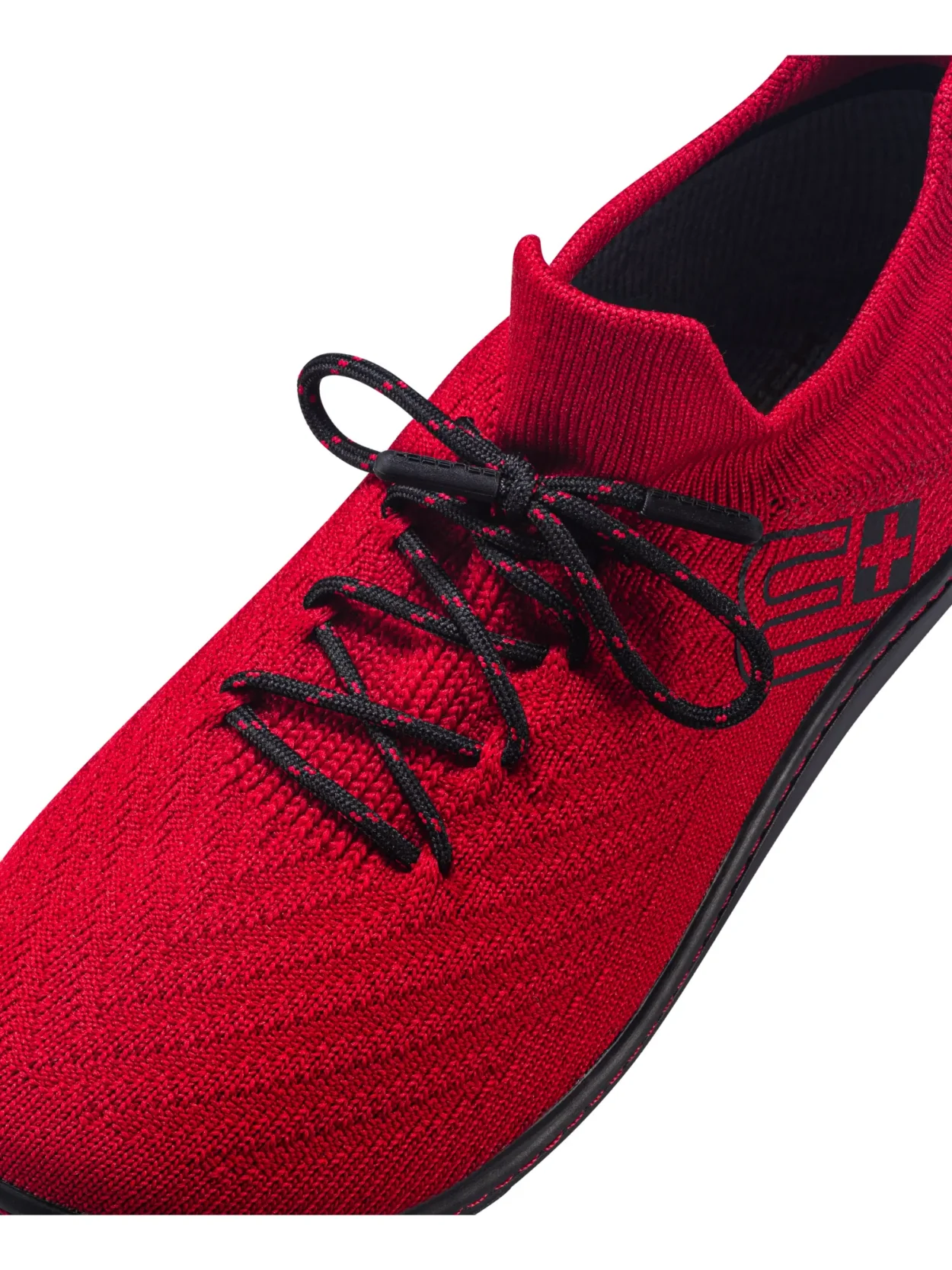 BAREFOOT 25' Női merinó gyapjú mezítlábas cipő - Piros / Fekete - Image 3
