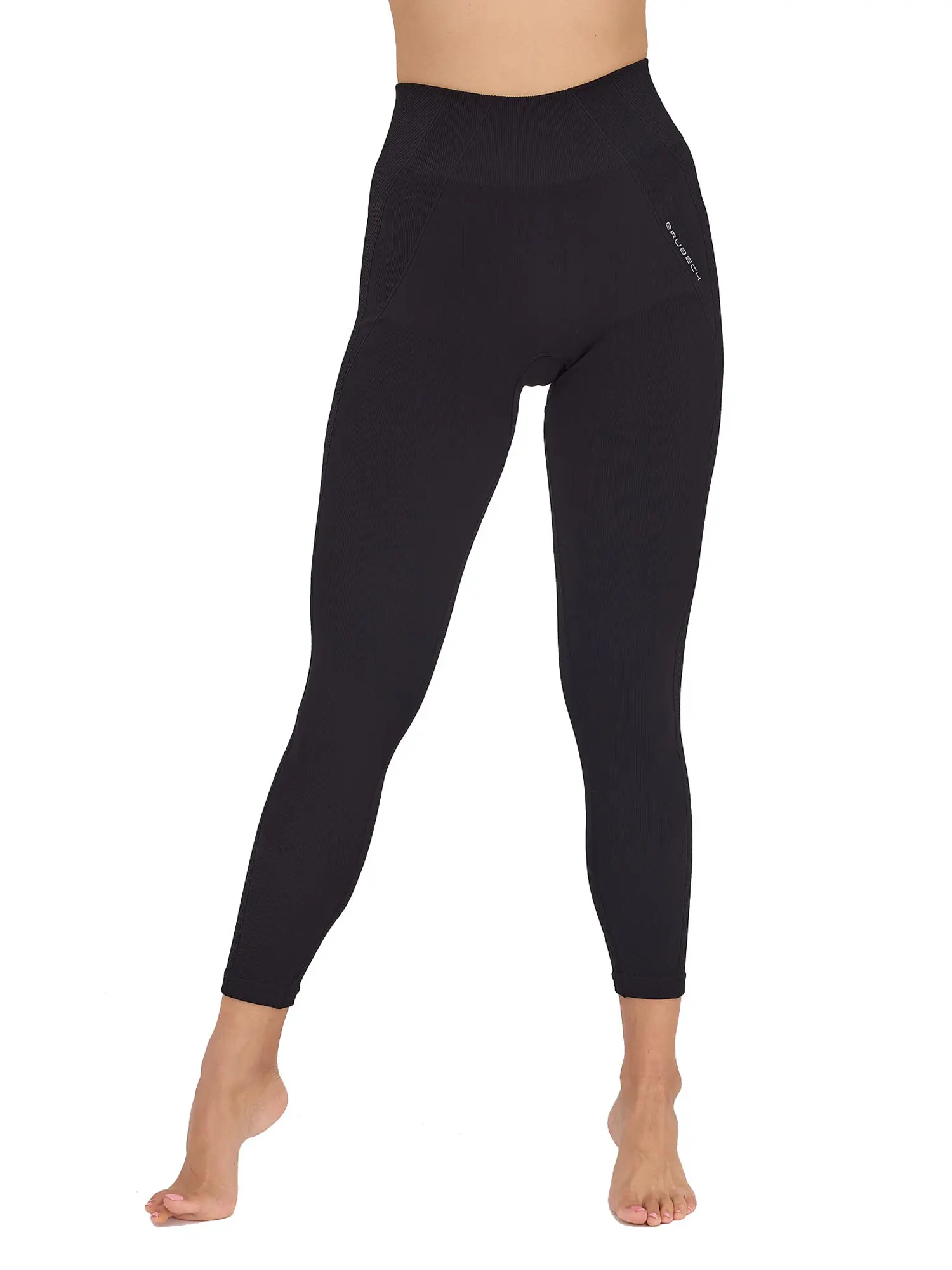 CASUAL Női magas derekú rugalmas leggings - Fekete