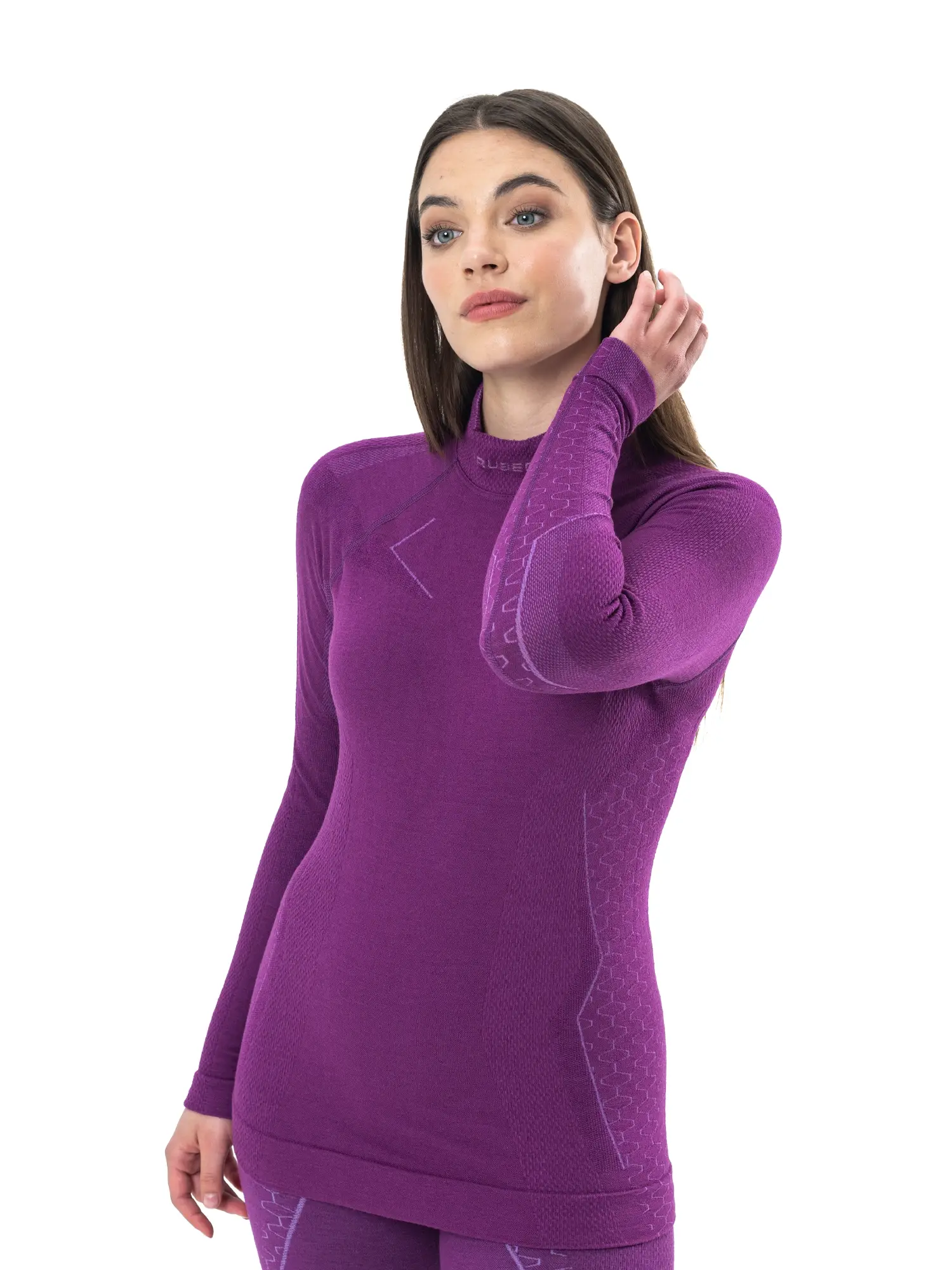 EXTREME MERINO Női merinó gyapjú aláöltözet felső - Bíbor