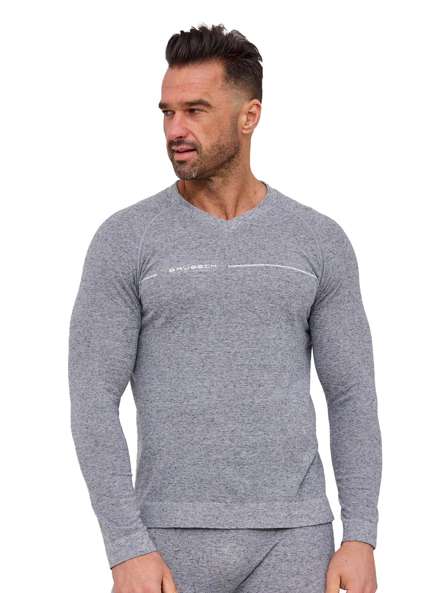 COMFORT NIGHT Férfi hosszú ujjú pizsama felső - Szürke