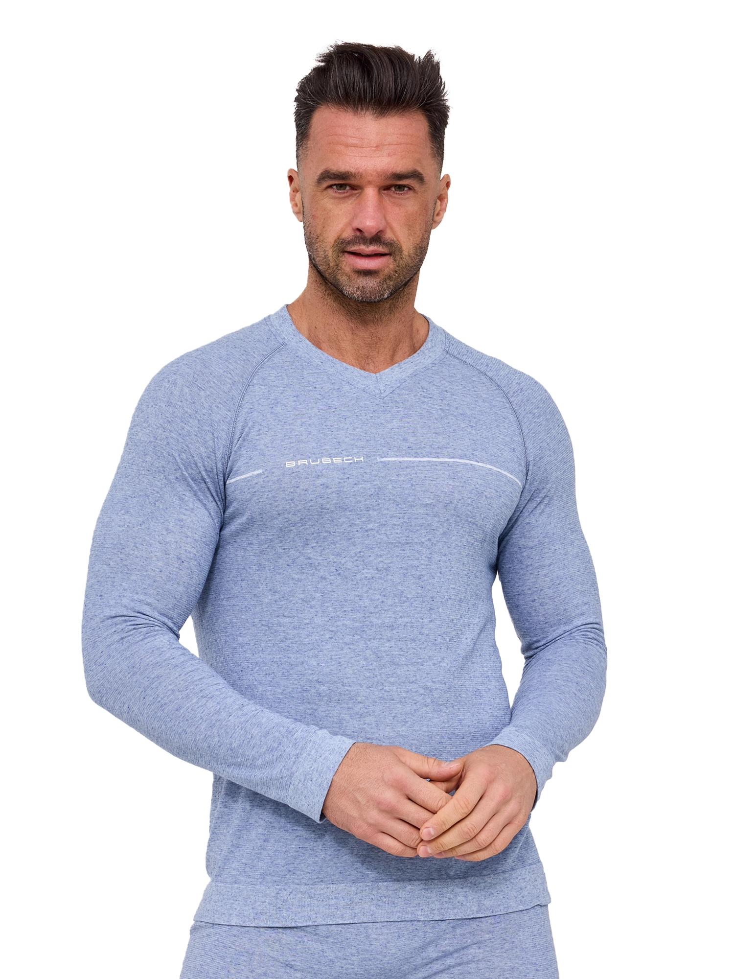 COMFORT NIGHT Férfi hosszú ujjú pizsama felső - Kék