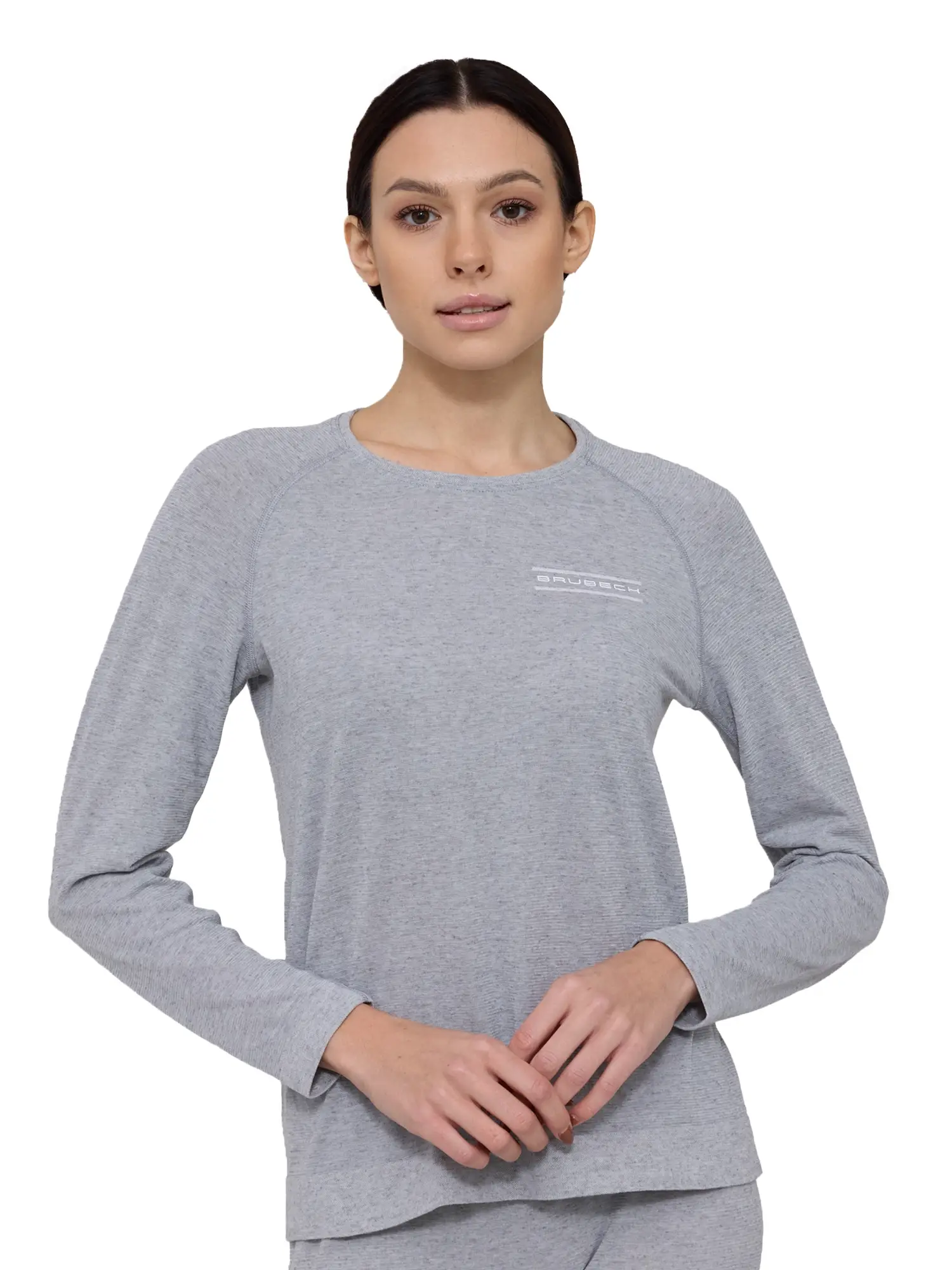 COMFORT NIGHT Női hosszú ujjú pizsama felső - Világosszürke