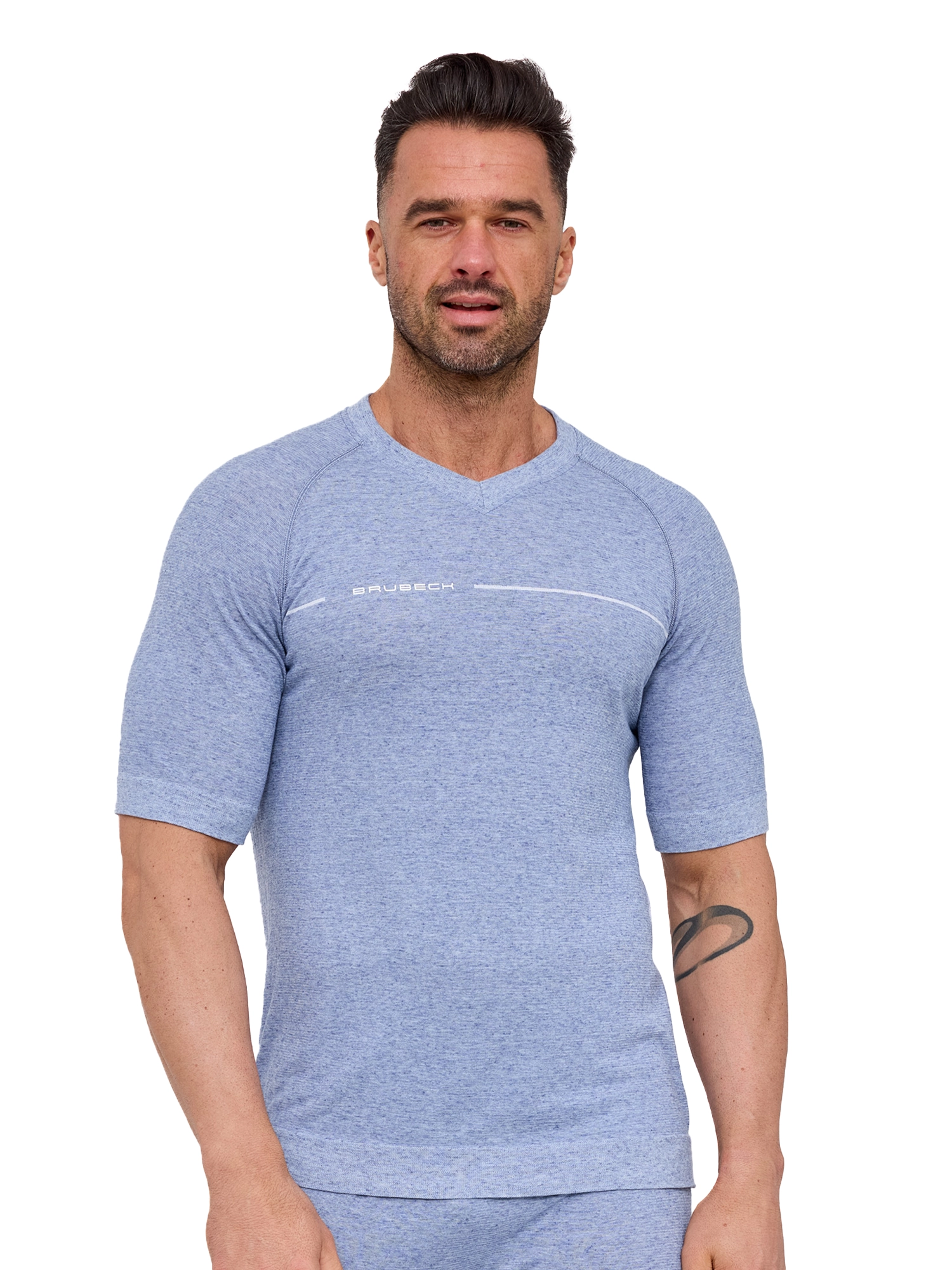 COMFORT NIGHT Férfi rövid ujjú pizsama felső - Kék