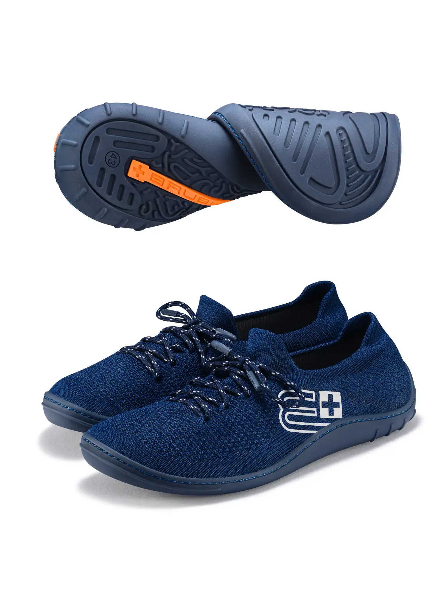 sötétkék extra rugalmas barefoot cipő mindennapi használatra