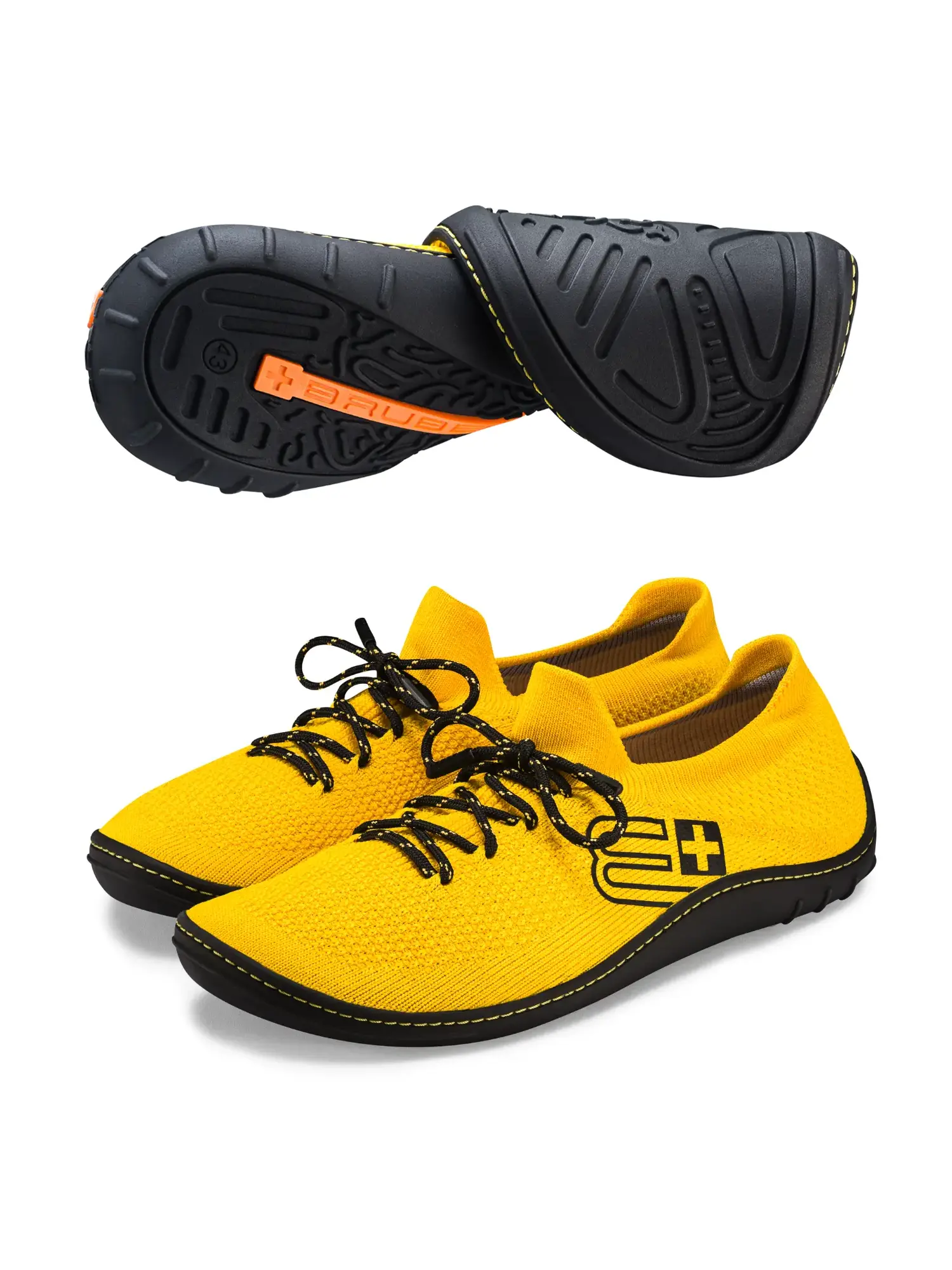 sárga fekete brubeck barefoot 25 férfi cipő cukorbetegeknek elölről