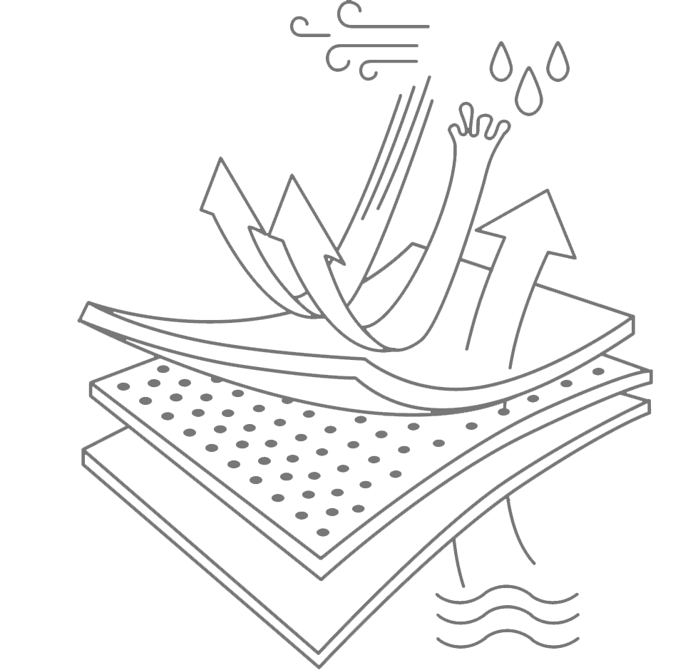 BRUBECK TREK MERINO Férfi vízálló merinó gyapjú túracipő – Fekete / Narancs 16