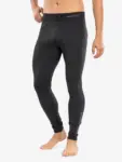 Férfi THERMO WOOL merinó gyapjú aláöltözet alsó téli sportokhoz, grafit színben viselve