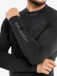 THERMO WOOL férfi merinó aláöltözet felső BRUBECK logóval a karon, grafit színben