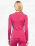 Málna színű női THERMO WOOL aláöltözet felső nőies szabással és rugalmas anyaggal
