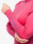 THERMO WOOL női merinó aláöltözet felső BRUBECK logóval a karon, málna színben